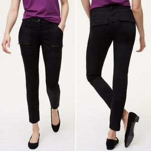 Loft Petite Skinny Utility Zip Pant